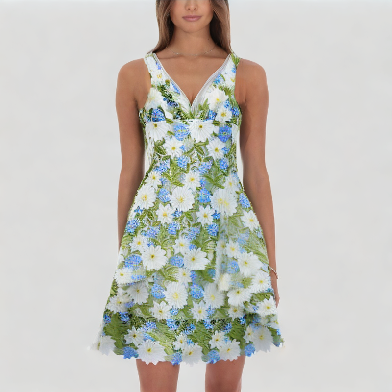 flower-embroidered-suspender-dress