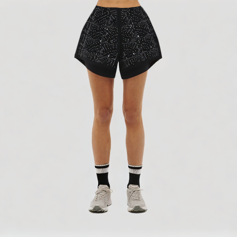 black-beaded-high-waisted-shorts